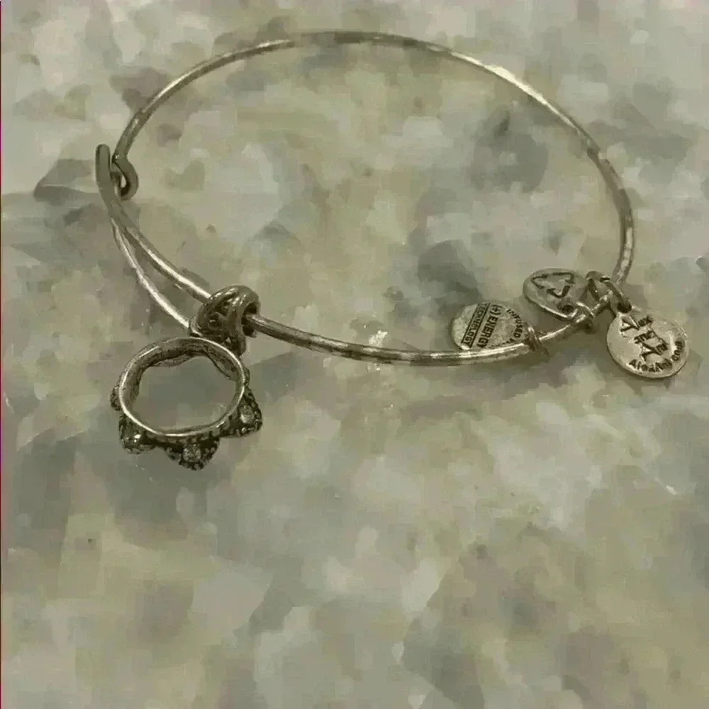 Alex and Ani silver bracelet with the crown